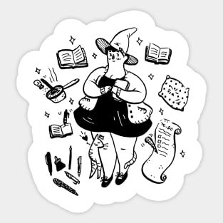 Cozy Witch Sticker